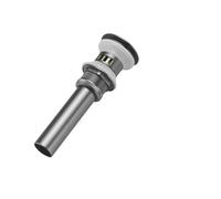 Pop Up Sink Plug Replacement Grey Pop-Up Drain Replacement Kit, Solid Brass Brushed Gold, Bathroom Sink Vanity Flip Overflow Assembly