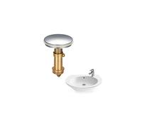 Pop Up Sink Plugs, Bathroom Push Drain Stopper Plugs, 38mm Click Clack Plug Sprung Stopper, Basin Sink Button Plugs for Kitchen Bathroom Washbasi