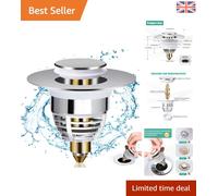 Pop-Up Sink Stopper with Non-Clogging Strainer - 32-42mm Fit for Modern Homes