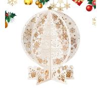Pop-Up Snow Globe Greeting Card - Paper Carving Pattern Christmas 3d Pop-Up Snow Globe | Christmas Snow Globe Pop-Up Card | Crystal Ball Pop-Up for Holidays Decoration