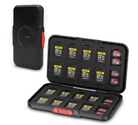 Pop Up Style CFexpress Type A Card Case,60 Slots Memory Card Holder Wallet for 20 CFexpress Type-A Cards & 40 Micro SD/Micro SDXC/Micro SDHC/TF MSD Cards, Portable MicroSD CFA Memory Card Case Storage