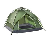 Pop Up Tent 190T Polyester Green 140H x 210L x 210W cm 2-Person Dome Camping XL