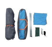 Pop Up Tent 3 to 4 People, Instant Tent with 4 Doors, Waterproof Windproof Camping Tent for Family Beach Hiking, Automatic Setup in 3 Seconds, Includes Storage Bags and Stainless S