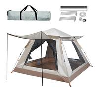 Pop Up Tent-Instant tents for camping 5-8 person, Lightweight Outdoor Dome Canopy Pop Up Tent for Adults & Kids, Instant Setup (265x265x190cm) (white(265cm))