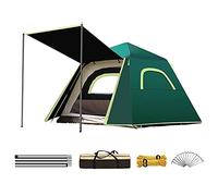 Pop Up Tents for Camping 3-4 Person Double Layer Waterproof Automatic Instant Tent Portable Cabana Beach Tent for Outdoor Hiking (Green 3) beautiful scenery