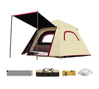 Pop Up Tents for Camping 3-4 Person Double Layer Waterproof Automatic Instant Tent Portable Cabana Beach Tent for Outdoor Hiking (White 3) beautiful scenery