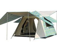 Pop Up Tents with Porch for Camping Waterproof Instant Tent 3-4 Person Double Layer foFamily Automatic Tent Easy Setup for Camping Hiking Mountaineering Beach (Blue 3) beautiful scenery
