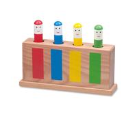 Pop-Up Toy - Colourful Wooden Sensory Toy for Boys and Girls -Early Learning ...