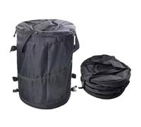 Pop-up Trash Can For Camping - Waste Storage Bin| Zippered Lid Garbage Container | Flexible Portable Design Outdoor Cleanup Theme, Compact Foldable Travel Picnic Yard RV Fishing Gar