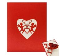 Pop Up Valentine Cards | Romantic God of Love Card,Pop Up Valentine's Day Card 3D Wedding Card Birthday Valentines Card for Boyfriend Girlfriend