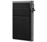 Pop Up Wallet, Slim Metal Card Holder for Men, Compact Credit Card Organiser with Stealth Design, Lightweight and Durable Metal Wallet for Everyday Use