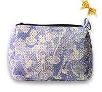 Pop Ups Brand Large Makeup Bag with Zipper - Neoprene Machine Washable Travel Toiletry Cosmetic Organizer Pouch for Women, Print Shrooms Lilac, Large Makeup Bag With Zipper - Neoprene Machine Washable