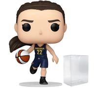 POP WNBA: Indiana Fever - Caitlin Clark Funko Vinyl Figure (Bundled with Compatible Box Protector Case), Multicolor, 3.75 inches