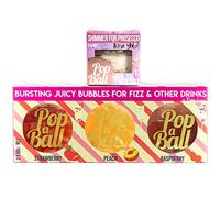 Popaball Bursting Bubbles & Rose Gold Drink Shimmer For Prosecco | Prosecco, Gin, Mocktail & Cocktail Making Gifts | Gift Set Ideas For Her, Hampers & Hen Parties