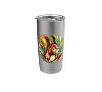 Popart Squirrel Lover Stuff Pop-Art Squirrel Stainless Steel Insulated Tumbler