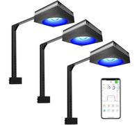 PopBloom 3PCS RL90 WiFi Smart Reef Led Marine Fish Tank Light for 60inch 150CM Aquarium Fish Tank,Controled by Smart App