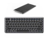 PopBloom Pebble Keys K380s, Multi-Device Bluetooth Wireless Keyboard with Customizable Shortcuts, Slim and Portable, Easy-Switch for Windows, macOS, iPadOS, Android, Chrome OS