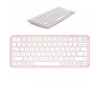 PopBloom Pebble Keys K380s, Multi-Device Bluetooth Wireless Keyboard with Customizable Shortcuts, Slim and Portable, Easy-Switch for Windows, macOS, iPadOS, Android, Chrome OS