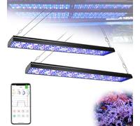 PopBloom Reef Aquarium Light Marine Full Spectrum Marine Fish Tank Lighting for 150-200cm Saltwater Fish Tanks Reef Lighting Aquarium Coral Light