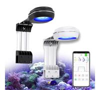 PopBloom RL60 WiFi 60 Watts Aquarium LED Reef Light, Smart-APP Control Marine LED for Saltwater Coral Fish Tanks (Black)