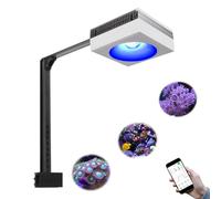 PopBloom RL90 100 Watts Aquarium LED Reef Light, Smart-APP Control Full Spectrum Marine LED for Saltwater Coral Fish Tanks (White)