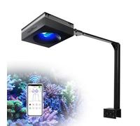 PopBloom RL90 Black LED Reef Aquarium Lighting Aquarium Light Led 10gallon Marine Aquarium Light, Smart APP Control, for 60cm 24inch 2ft SPS LPS Coral Reef Tank (100W WiFi Light (Black))