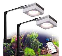 PopBloom RL90 Freshwater LED Aquarium Light 200W, WiFi APP Control Planted Aquarium Light Full Spectrum for Freshwater Fishes Plants Tank, High Power & Programmable (2 Lights with Arm kit)