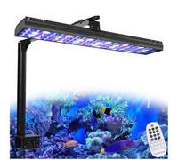 PopBloom S54 Marine Aquarium LED Light, Timer Control Saltwater Aquarium Light for 21"-29" Coral Reef Growing for SPS/LPS Growth Fish Tank Light (with Arm Kit)