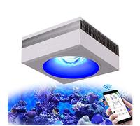 PopBloom WiFi Aquarium LED Reef Light 100W, Dimmable Full Spectrum Marine LED Light for Saltwater Coral Fish Tank, Smart APP Control (1 WiFi lamp with Hang kit)