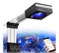 PopBloom WiFi Led Aquarium Reef Light 100W, Smart-APP Control Marine Tank Lighting Full Spectrum for Saltwater SPS/LPS Coral Fish Tanks (1 Lamp with Mount Kit)