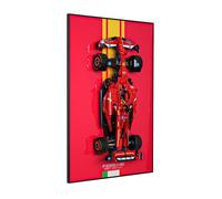 popbricks Display Wall Mount Board for Lego Technic Ferrari 42207 Race Car | Gift for Car Model Collectors, Display Your Build as Centerpiece in Office, Garage, or Display Room(Only Board)