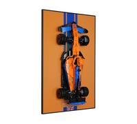 popbricks Wall Display Mount Board for Lego Technic McLaren 42141 Race Car | Collector's Edition Gradient Showcase Panel | Modern Wall Art for Home & Office (32"x20", Model Not Included)