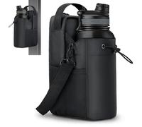 POPBUTTO Magnetic Gym Bag for Men and Women, Gym Accessories, Magnetic Water Bottle Holder with Strap for Fitness, Travel, Black, Magnetic Gym Bag
