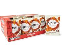 Popchips Popped Potato Crisps Gluten-Free, 90-Calorie Guilt-Free Crunchy Snacks (24 Bags x 23g, BBQ)