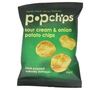 Popchips Sour Cream and Onion Potato Chips 23 g (Pack of 24)