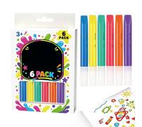 Popcorn 3D Pens Set Of 6 Markers Stationery For Painting Drawing And | DIY Popcorn Drawing Pens with Bubbles for Scrapbooking, Classroom, Greeting Cards and