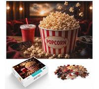 Popcorn And Soda Movie Night 1000 Piece Jigsaw, 1000pcs (52x38cm)