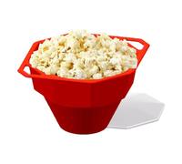 Popcorn Bowl, Microwave Popper with Handles | Microwave Popcorn Bowl | Dishwasher Safe Popcorn Bowl with Lid and Handles for Movie Night and Parties