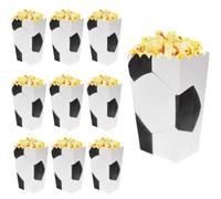 Popcorn Boxes 24pcs Soccer Pattern Soccer Popcorn Boxes Football Theme Party Decoration Popcorn Boxes Carnival Party Supplies