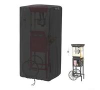 Popcorn Cart Cover, Waterproof Popcorn Maker Machine Cover with 2 Buckles, 210D Nostalgic Style Dustproof UV-Resistant(25X 18X 52inch)