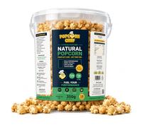 Popcorn Chef - Natural Popcorn 350g Tub | 67 kcal Per Serving | Low Calorie High Fibre Snack | Vegan & Non-GMO | Macro-Friendly Diet Friendly
