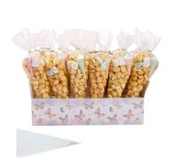 Popcorn Cone Bag Holder, Cone Bag Holder for Treats, Transparent Cone Shaped Popcorn Bags for Treats, 30 Hole Multifunctional Bag Holder, Decorative Tray Box Cone Holder for Sweets