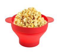 Popcorn Cups Reusable - Silicone Snack Boxes with Handles Lid | Popcorn Tubs Reusable - for Snack Boxes Cookie Party Theater Carnival Home Cinema Kids Adults Family Movie Night