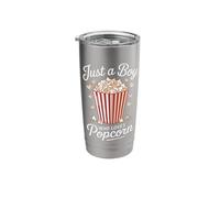 Popcorn Just A Boy Who Loves Popcorn Stainless Steel Insulated Tumbler