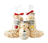 Popcorn Kitchen Christmas Popcorn Selection Gift Set, Christmas Eve Treats. Gourmet Popcorn Hand-Popped in the UK