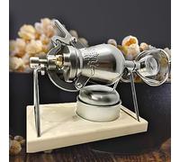 popcorn machine， 304 Stainless Steel Popcorn Popper, Retro Popcorn Maker, Hand Popcorn Machine Home Small Gifts for Christmas Halloween