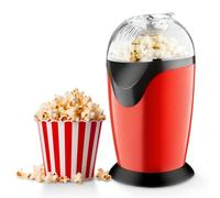 Popcorn Machine, Mini Popcorn Maker, Electric Popcorn Machine, for Home, 2 Minutes Fast, Fat Free, Oil-Free, Powerful 1200 Watt for Party, Movie Nights, Home Cinema (White)