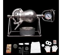 popcorn machine， Popcorn Maker Machine, Mini Stainless Steel Grilled Popcorn Machine with Gauge, Decorative Retro Popcorn Machine Ornament, Home Desktop Decoration