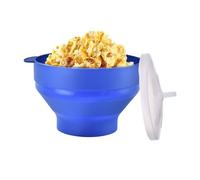 Popcorn Machine - Popcorn Popper | Popcorn Bowl with Lid | Hot Air Popcorn Bowl Silicone Popcorn Bowl for Kitchen Restaurant Silicone Bowl Heat Resistant for