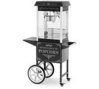 Popcorn Machine with Cart - retro design - 195 / 235 °C - black - Royal Catering RCPW-16E-2F